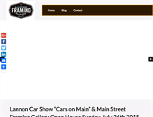 Tablet Screenshot of mainstreetframing.com